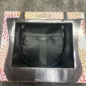 Brand new Siera leather tote by Lodis.